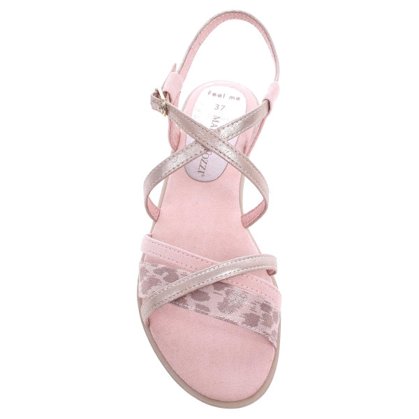 detail Marco Tozzi dámské sandály 2-28125-26 růžová-zlatá