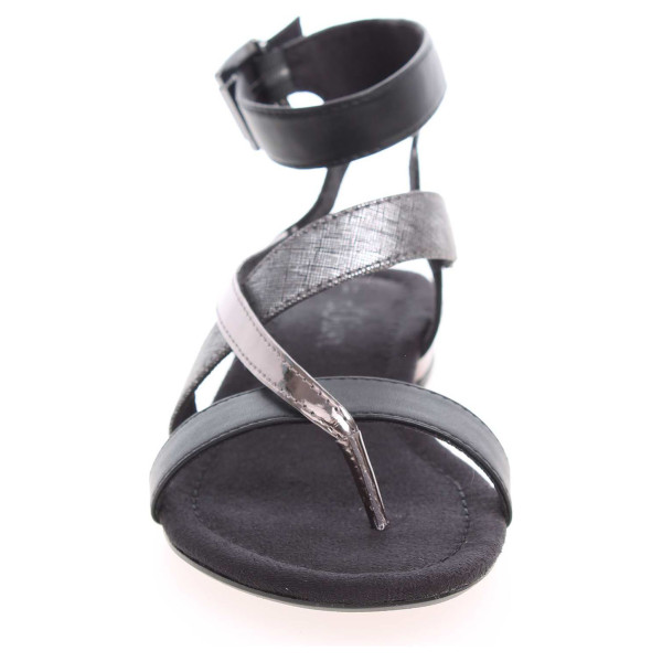 detail s.Oliver dámské sandály 5-28106-26 černá-stříbrná