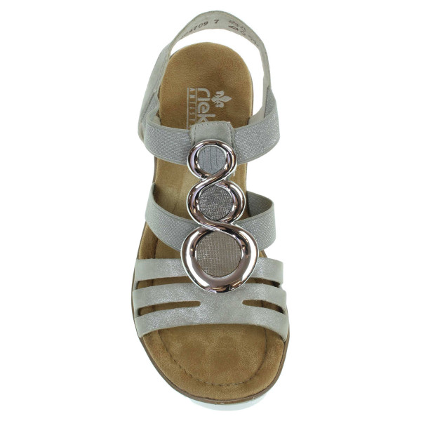 detail Rieker dámské sandály 65540-40 šedé