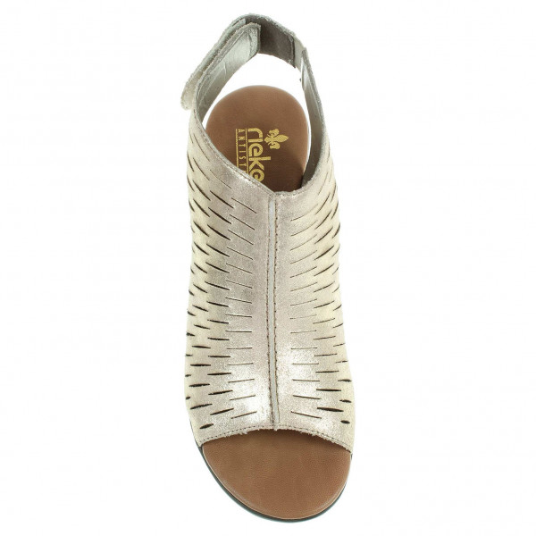 detail Rieker dámské sandály 64197-62 zlaté