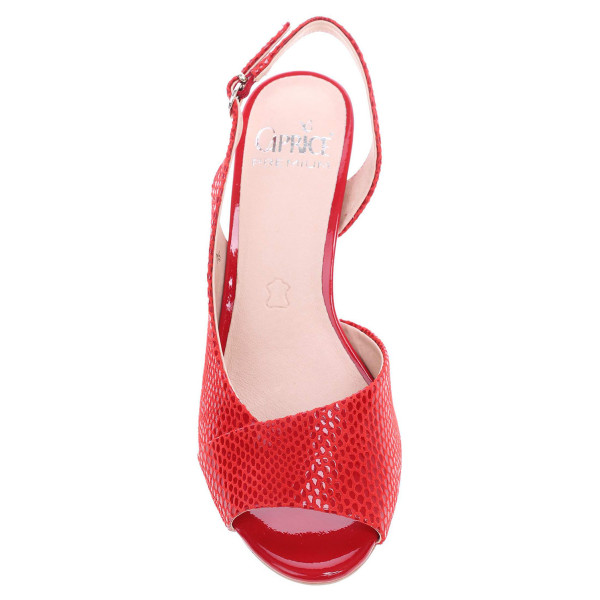 detail Caprice dámské sandály 9-28304-28 červené