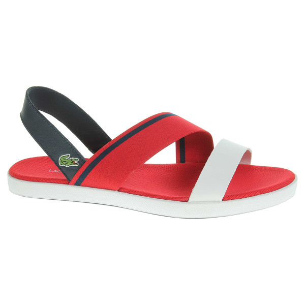 detail Lacoste Vivont Sandal dámské sandály červená-modrá-bílá