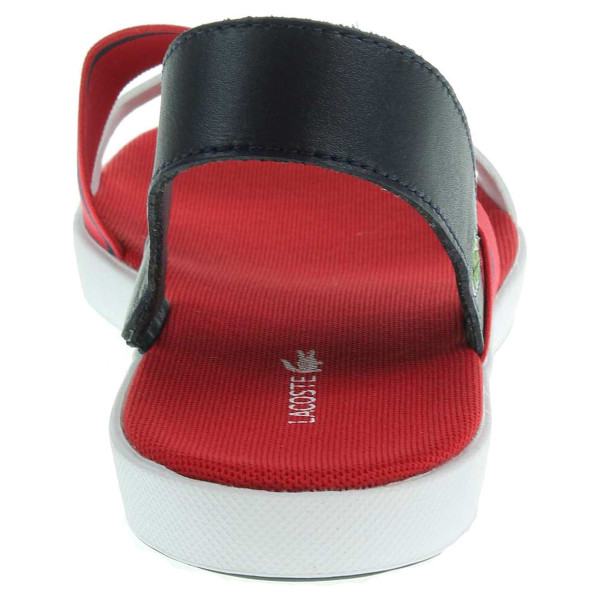 detail Lacoste Vivont Sandal dámské sandály červená-modrá-bílá