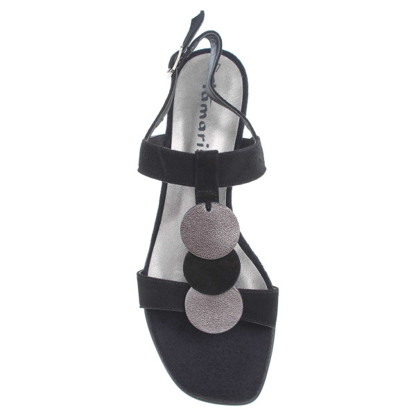 detail Tamaris dámské sandály 1-28236-30 black suede-black