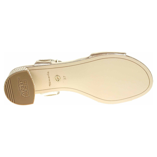 detail Tamaris dámská společenská obuv 1-28219-24 lt.gold comb