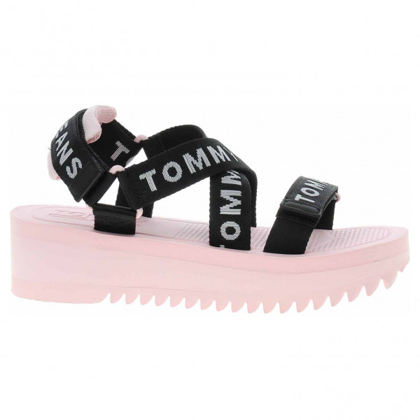 detail Dámské sandály Tommy Hilfiger EN0EN02119 TH2 Misty Pink