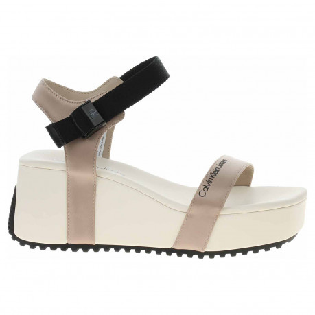 Dámské sandály Calvin Klein YW0YW00980 0K7 Creamy White-Merino