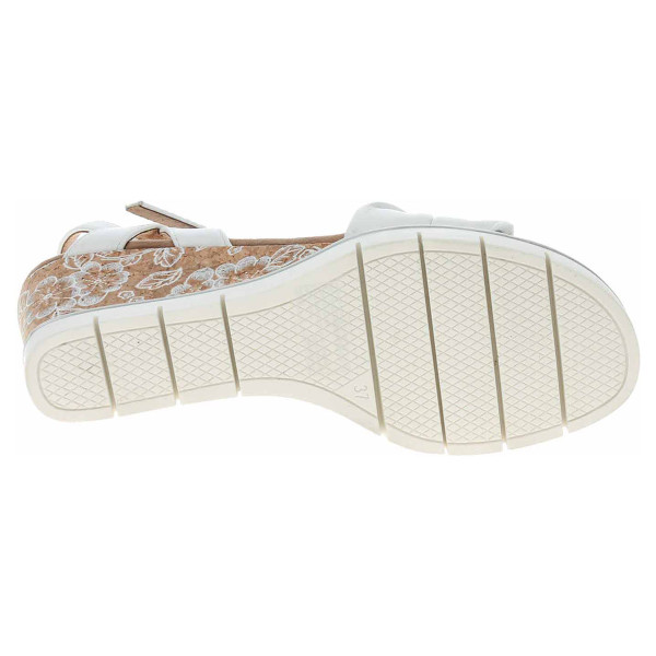 detail Dámské sandály Caprice 9-28710-20 white softnap.