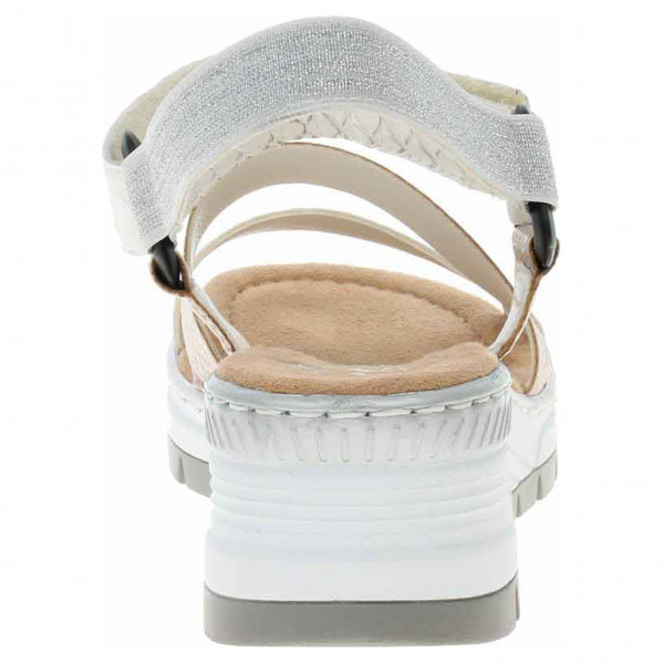 detail Dámské sandály Rieker 66401-90 metallic
