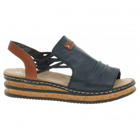 Dámské sandály Rieker 62962-14 blau kombi