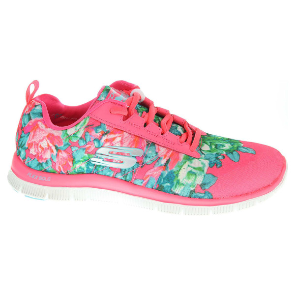 detail Skechers Wildflowers hot pink-multi