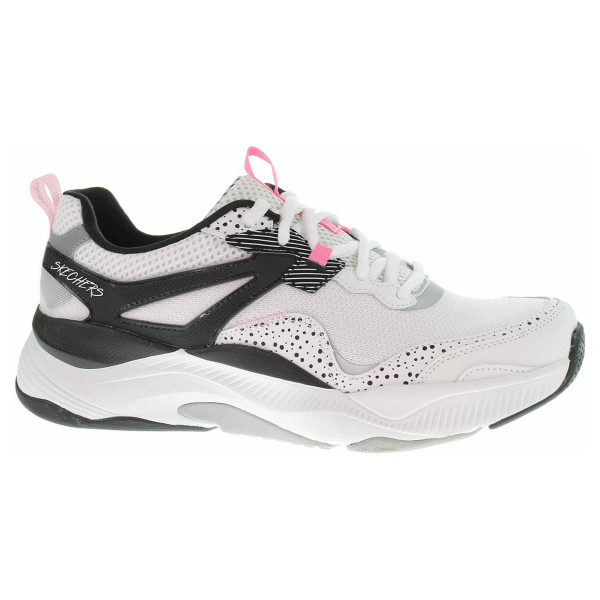 detail Skechers Mira - Big Praise white black pink