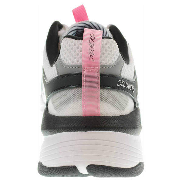 detail Skechers Mira - Big Praise white black pink