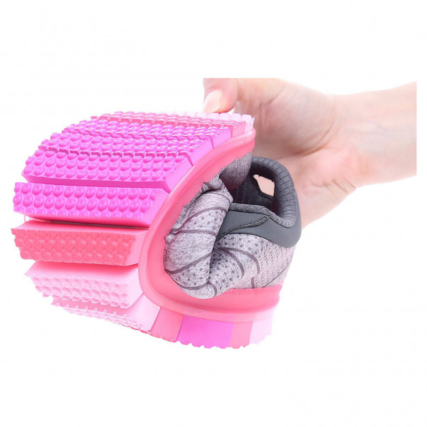 detail Skechers Go Flex Ability gray-hot pink