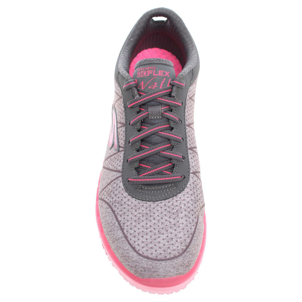 detail Skechers Go Flex Ability gray-hot pink