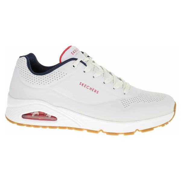 detail Skechers Uno - Stand On Air white-navy-red