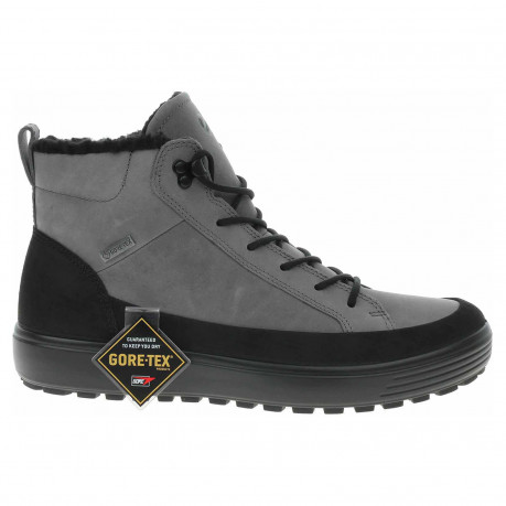 Pánská kotníková obuv Ecco Soft 7 Tred M 45044453779 black-titanium