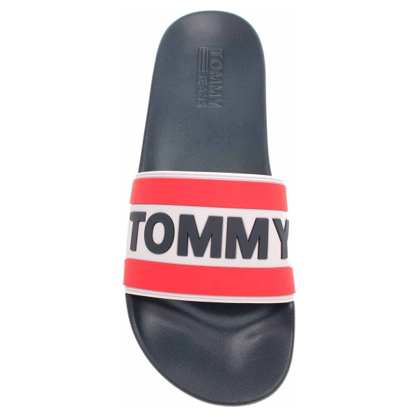 detail Pánské plážové pantofle Tommy Hilfiger EM0EM00219 431 black iris