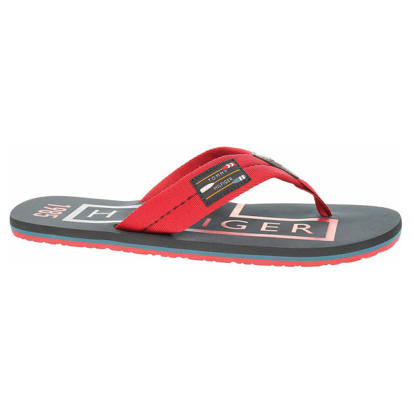 detail Pánské plážové pantofle Tommy Hilfiger FM0FM02706 XIT regatta red