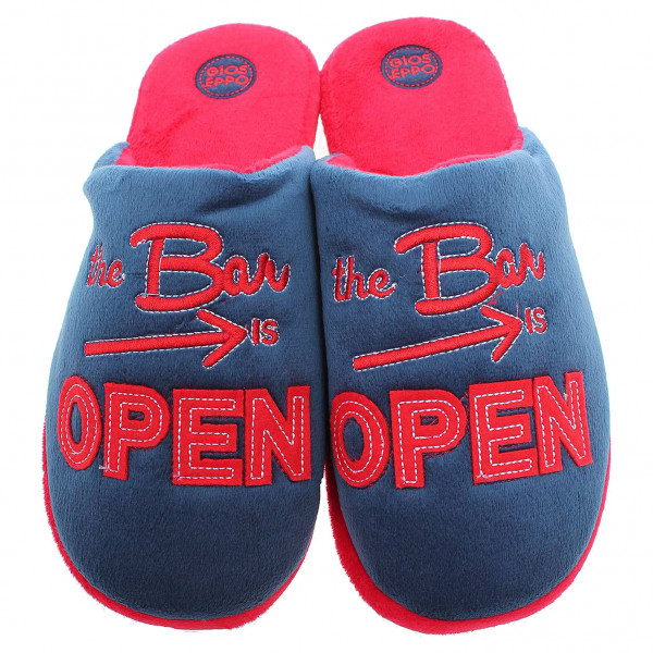 detail Gioseppo Open pánské domácí pantofle modrá-červená