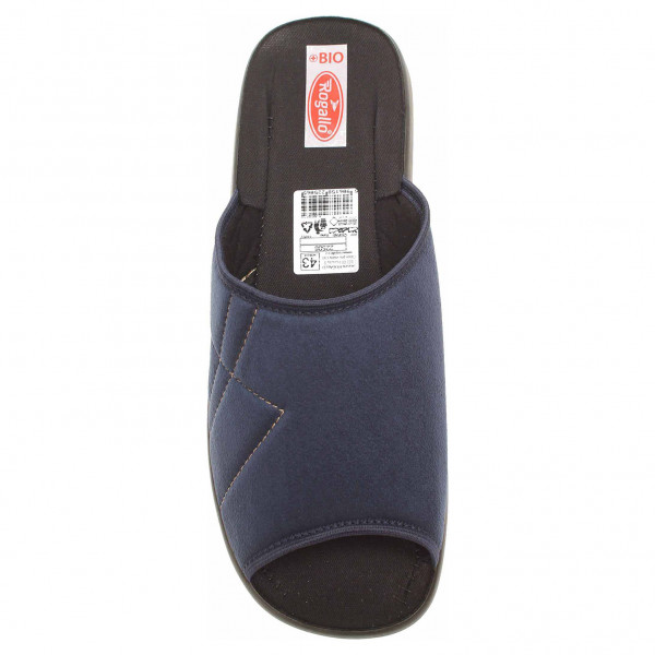 detail Pánské domácí pantofle Rogallo 22506 modrá