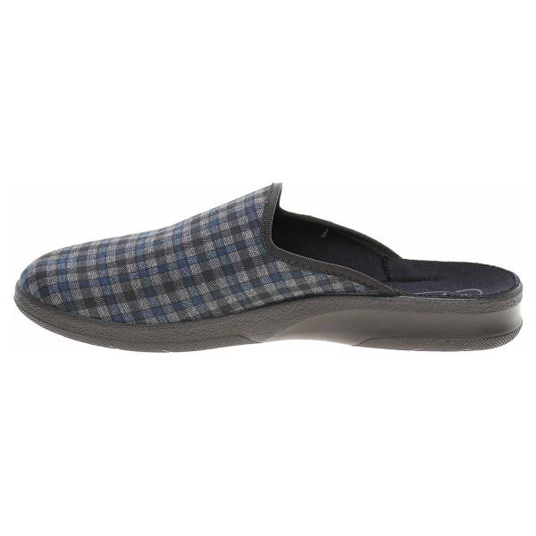 detail Pánské domácí pantofle Befado 548M009 šedá-modrá