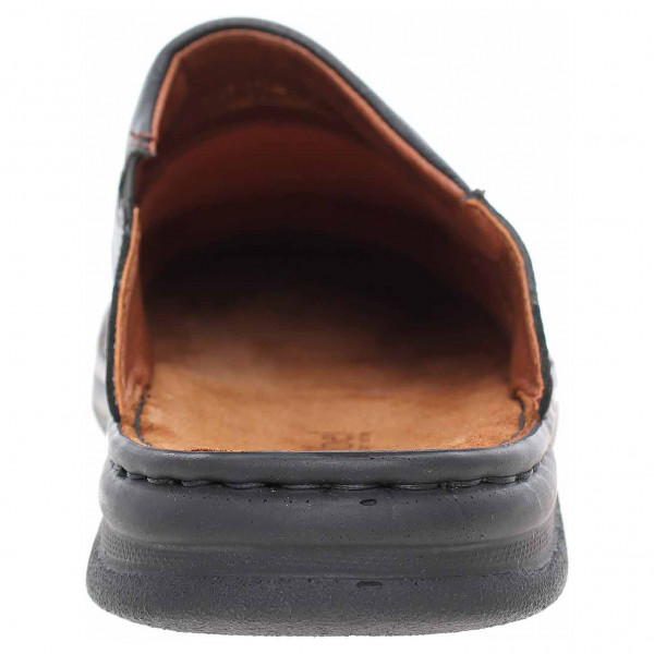 detail Pánské pantofle Josef Seibel 10999 26611 schwarz-cognac