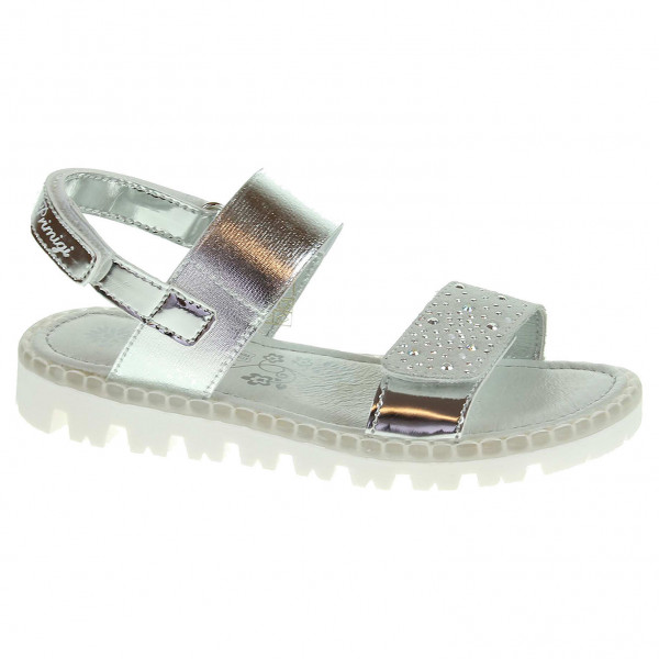 detail Dívčí sandály Primigi 7103100 stříbrné