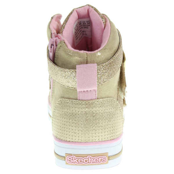 detail Skechers Crisscross Craze gold-pink