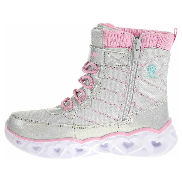 detail Skechers S Lights-Heart Lights - Heart Chaser gray-pink