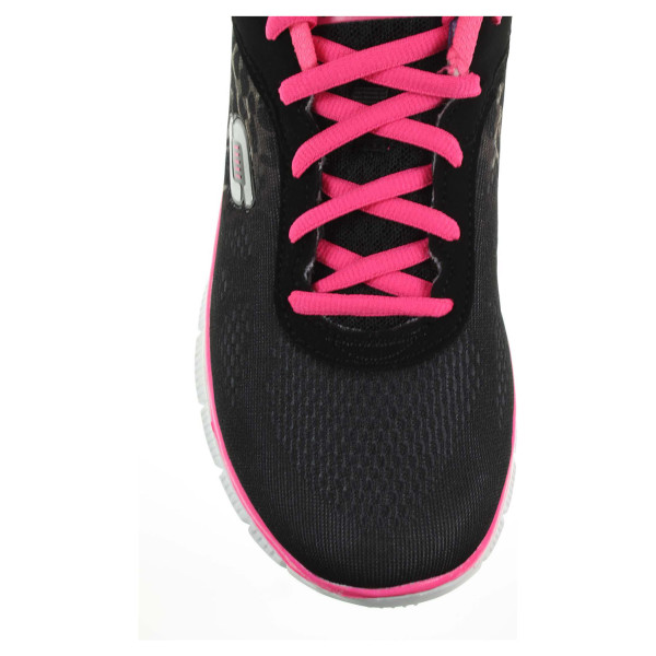 detail Skechers Serengeti black-neon pink