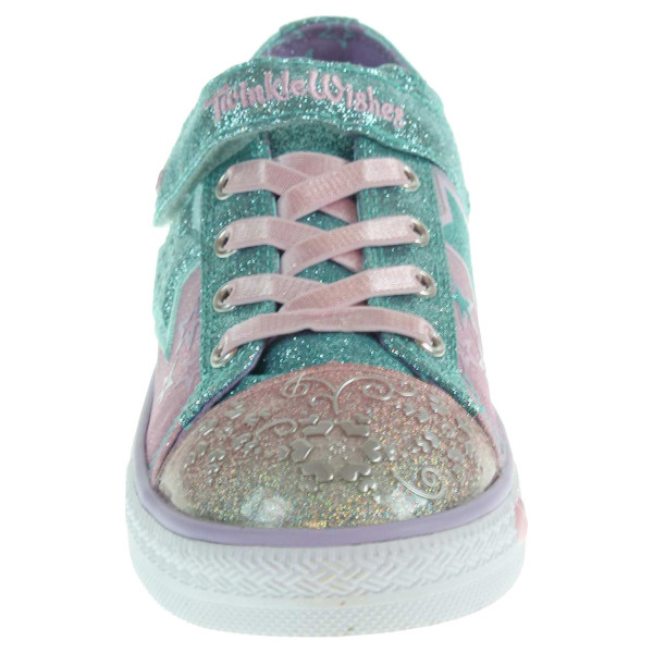 detail Skechers Enchanters lt.blue-pink