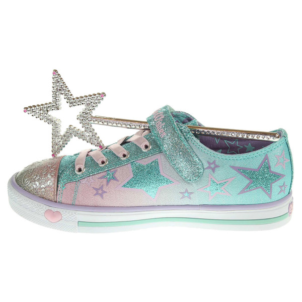 detail Skechers Enchanters lt.blue-pink