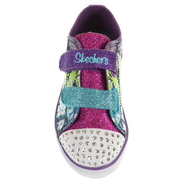 detail Skechers Glint Gleam denim multi