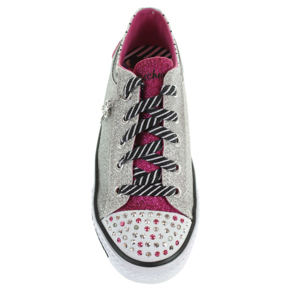 detail Skechers Charmingly Chic silver-hot pink