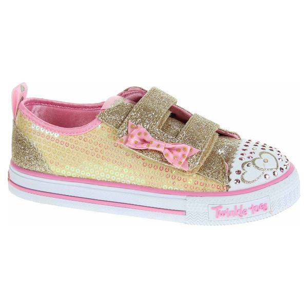 detail Skechers S Lights-Shuffles - Itsy Bitsy gold-pink