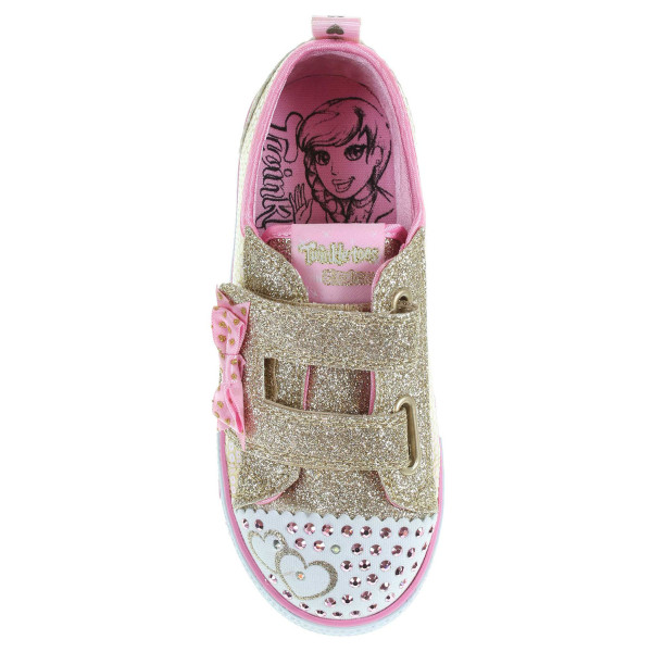 detail Skechers S Lights-Shuffles - Itsy Bitsy gold-pink