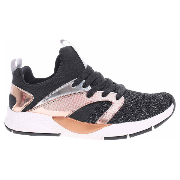 detail Skechers Shine Status black-rose gold