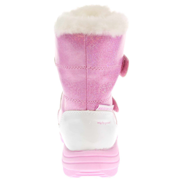 detail Skechers Snow Bound white-pink