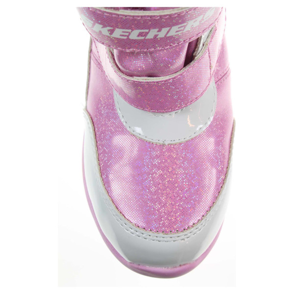 detail Skechers Snow Bound white-pink