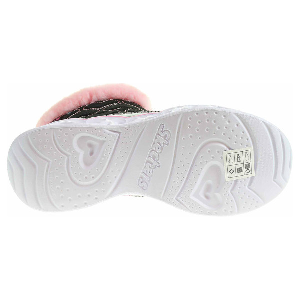 detail Skechers S Lights-Heart Lights - Happy Hearted black-pink