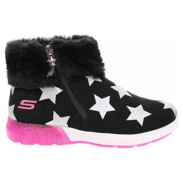 detail Skechers S Lights-Shimmer Lights - Star Gems black-hot pink