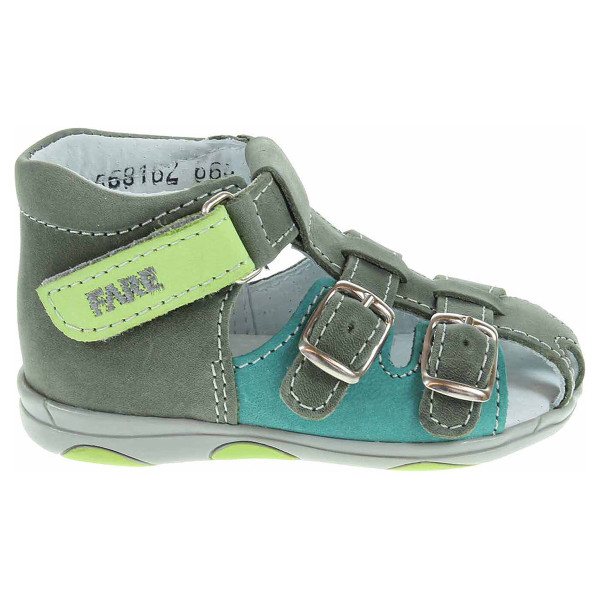 detail Chlapecké sandály Fare 568162 šedá-zelená