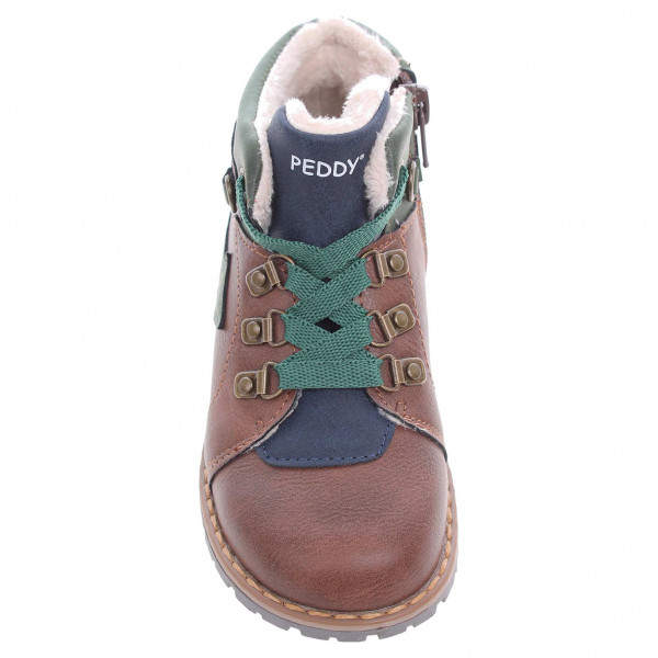 detail Chlapecká kotníková obuv Peddy PX-635-34-01 hnědé