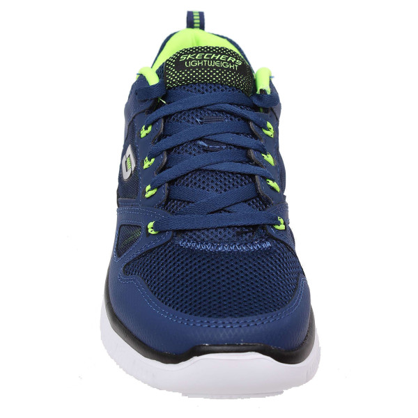 detail Skechers Flex Advantage navy-yellow