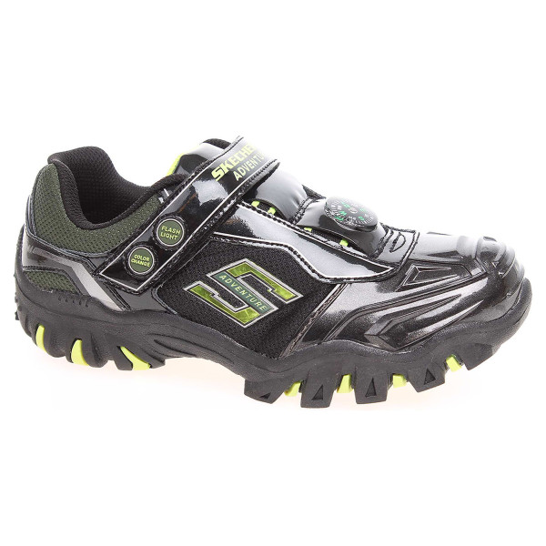 detail Skechers Adventurer black-lime