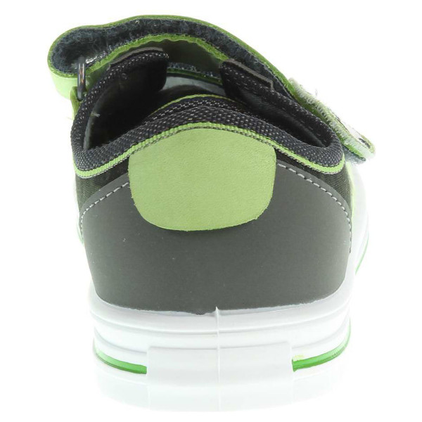 detail Chlapecká vycházková obuv Befado 445X002 šedá-zelená