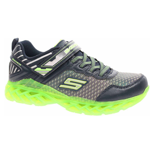 detail Skechers S Lights-Flex-Charge - Blastistix navy-lime