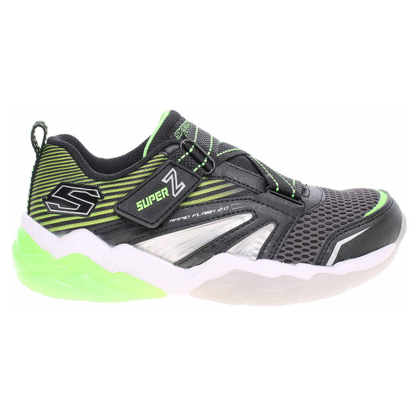 detail Skechers S Lights-Rapid Flash 2.0 - Soluxe black-lime