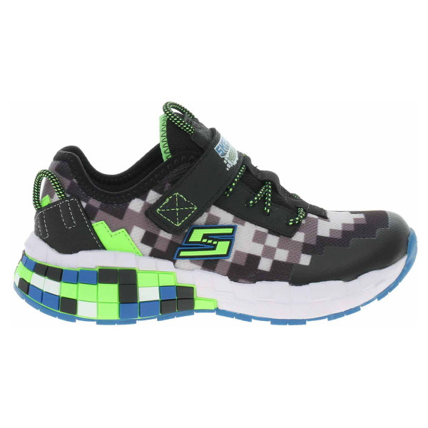 detail Skechers Mega-Craft black-blue-lime